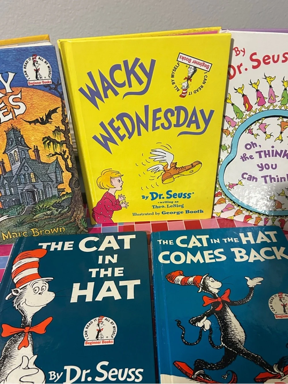Dr. Seuss Books - Cat in the Hat, Wacky Wednesday, oh the thinks you can think